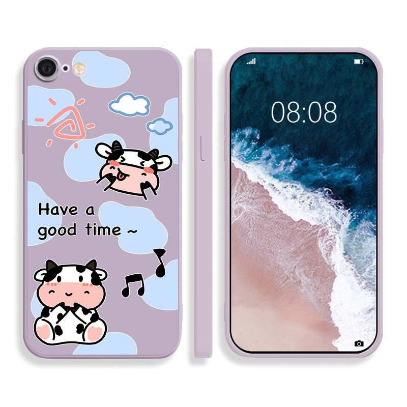 Cartoon Phone Case With Lovely Cow