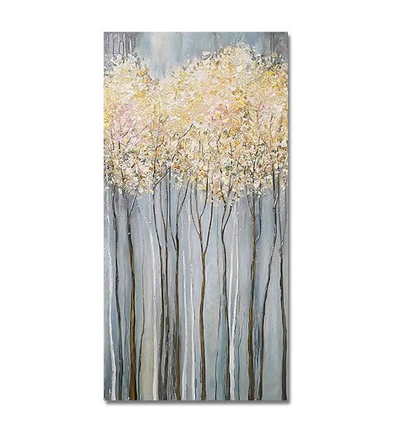 Modern Abstract Art Paintings, Tree Wall Art Paintings, Acrylic Paintings for Dining Room, Hand Painted Art, Abstract Landscape Paintings, Bedroom Wall Art Ideas