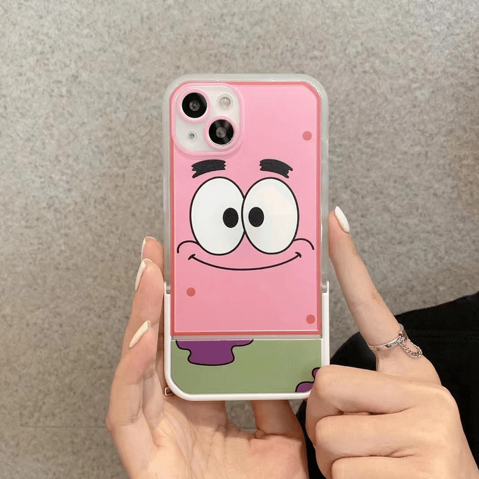 Spongebob Printed Phone Case With Bracket