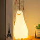 Lying Flat Duck Night Light For Bedroom, Charging Children's Sleeping Accompanying Sleeping Gift, Bedside Lamp For Feeding, Creative Silicone Touch Light