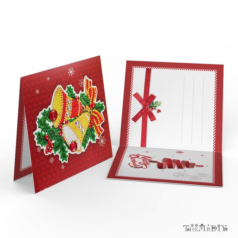 Diamond Painting Christmas Greeting Postcards for Beginner - 8Pcs Value Pack Cards Diamond Embroidery - Christmas Cards Diamond Mosaic Gift