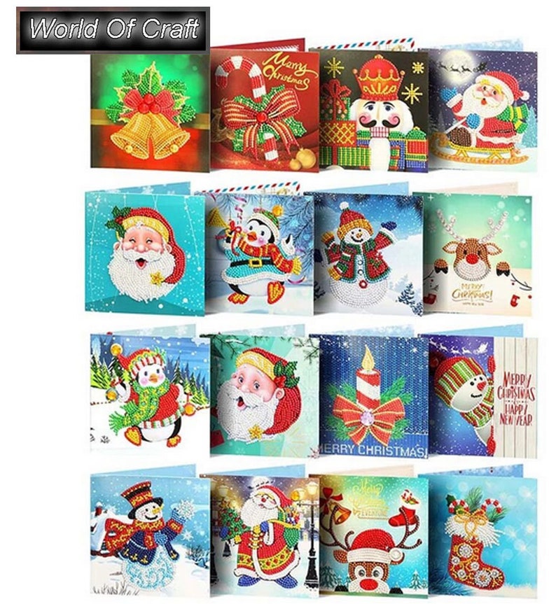 Greeting Christmas/Birthday Cards Special Shaped Diamond Painting Kit