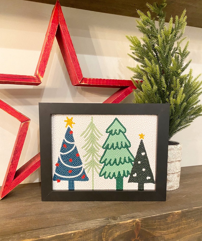 Christmas Trees Diamond Art Kit