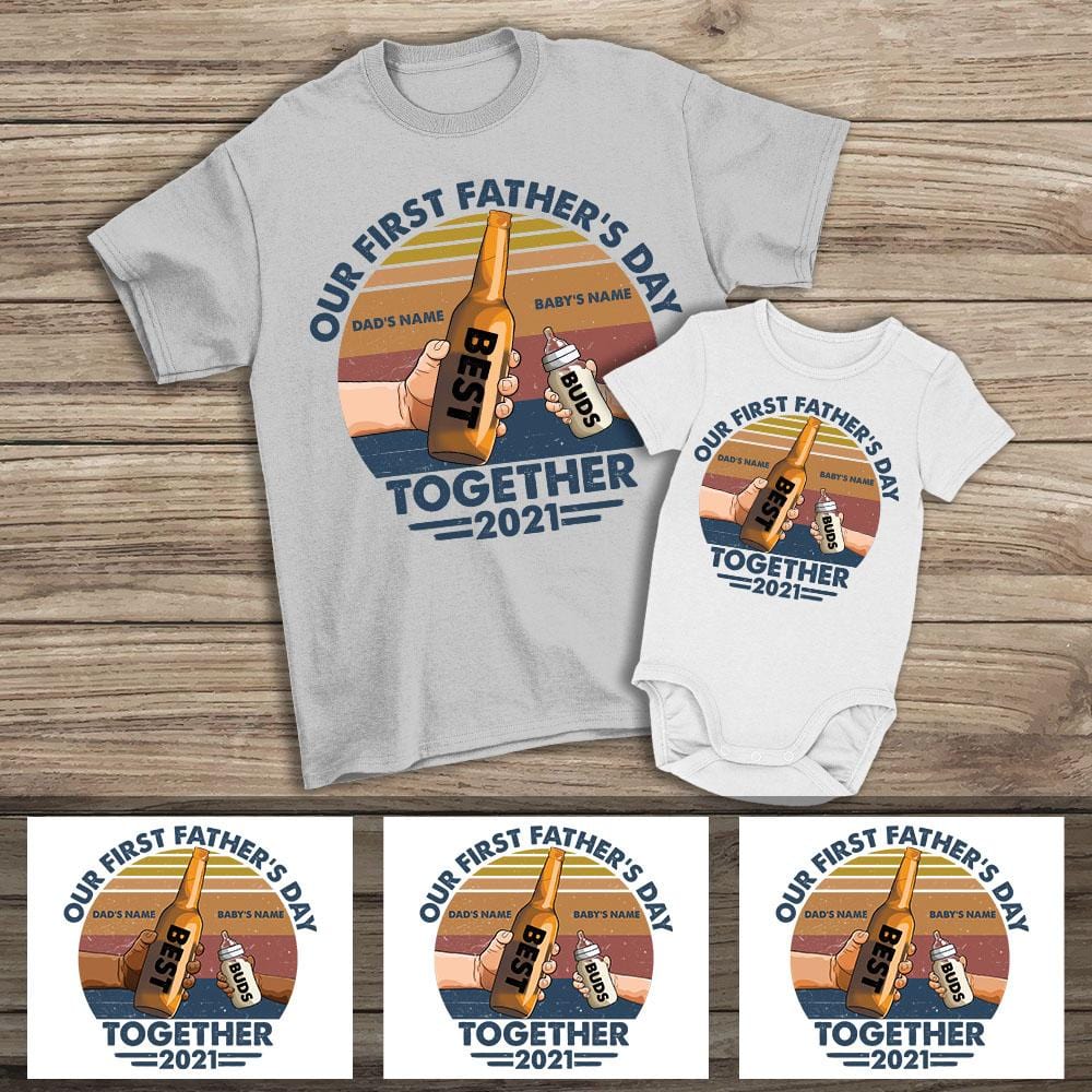 Our First Father's Day Together 2021 Shirt-Macorner