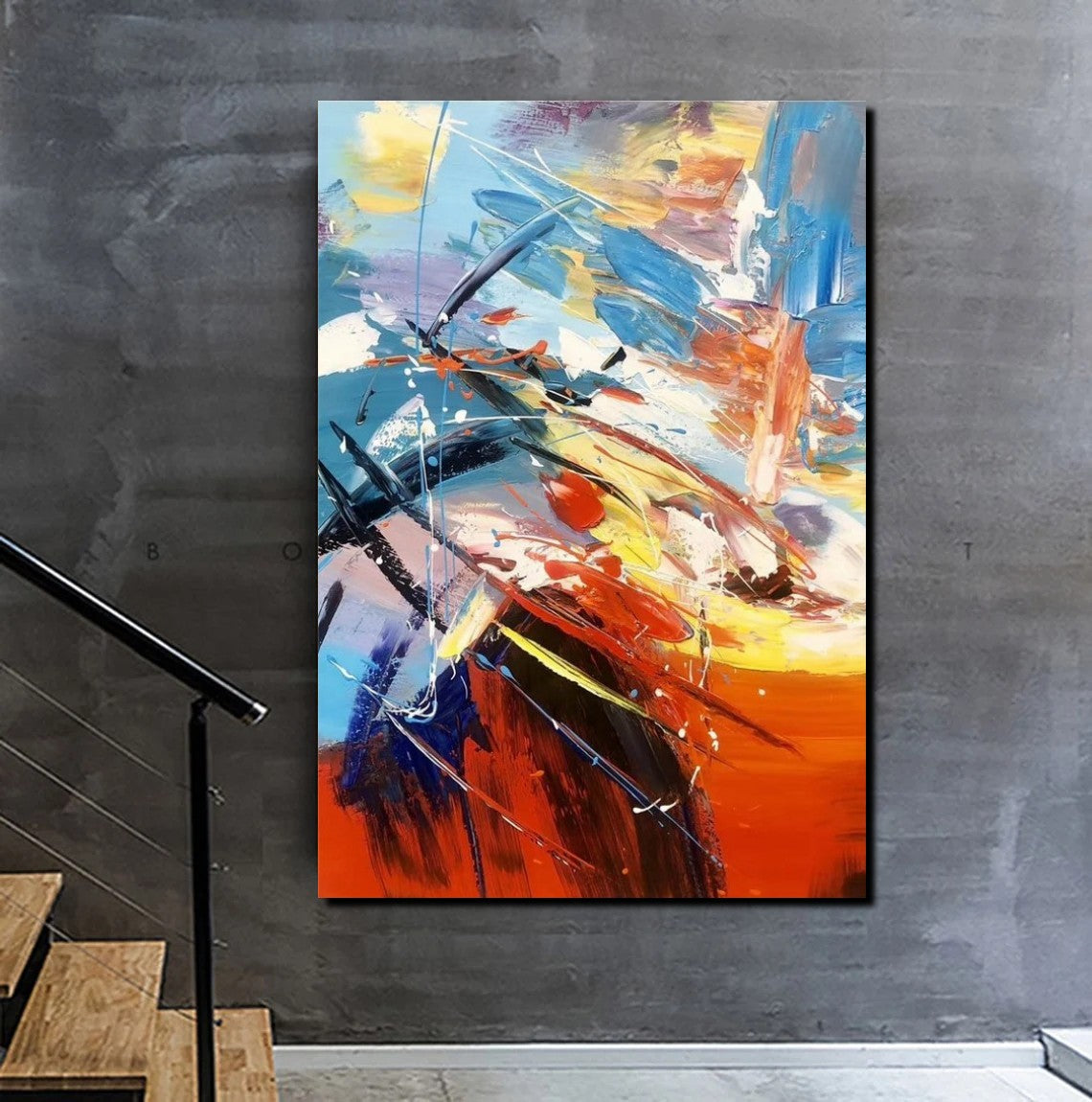 Living Room Modern Paintings, Acylic Canvas Paintings, Large Painting on Canvas, Modern Abstract Painting