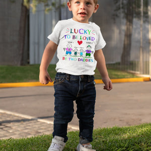 Lucky To Be Loved By Two Mommies Shirt-Macorner