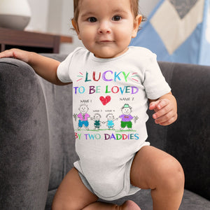 Lucky To Be Loved By Two Mommies Shirt-Macorner